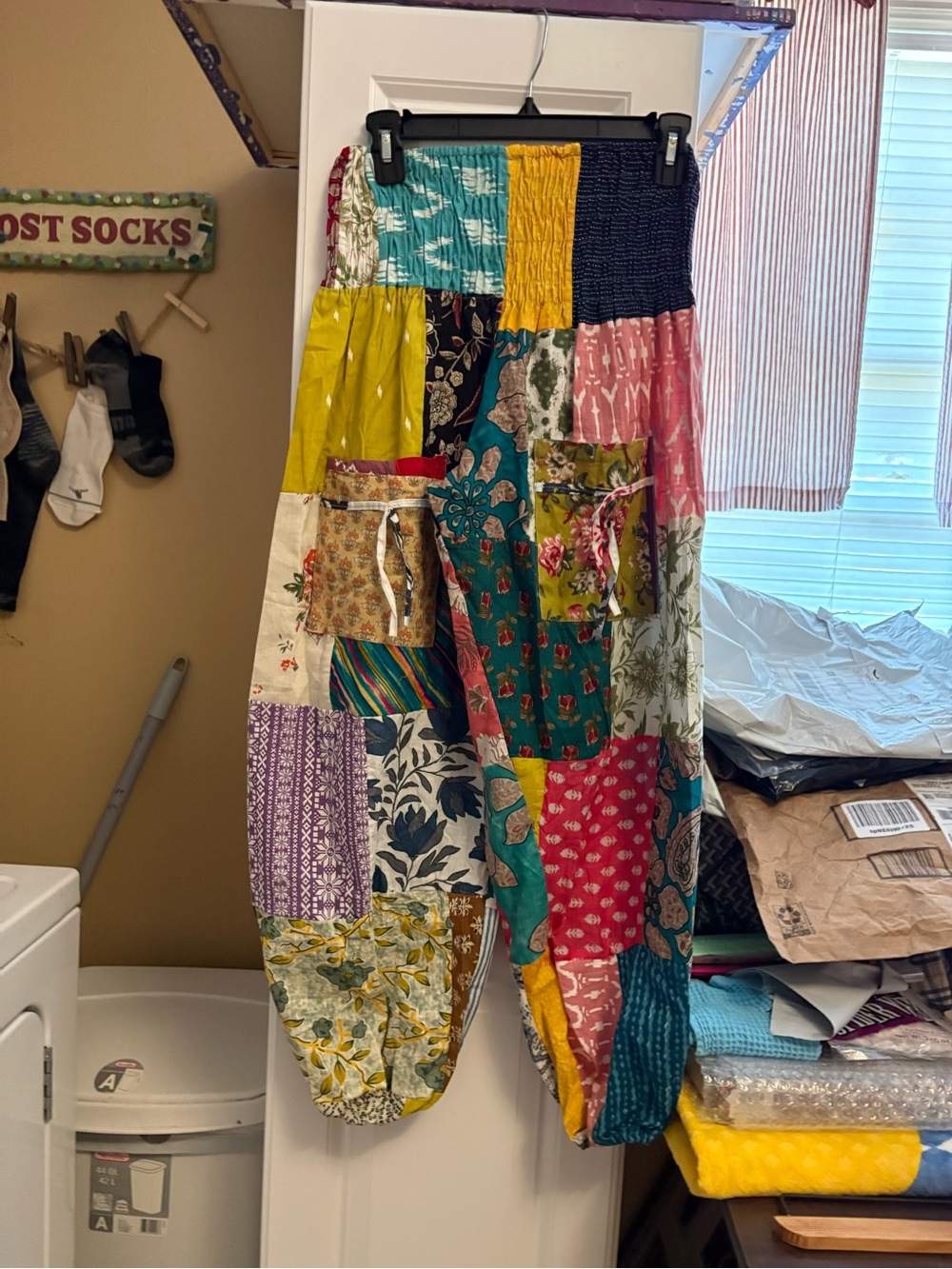 NWT Kathmandu Multicolor Patchwork Joggers - Picture 3 of 4